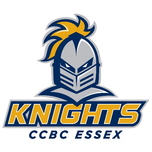 CCBC Essex Logo with Knight mascot